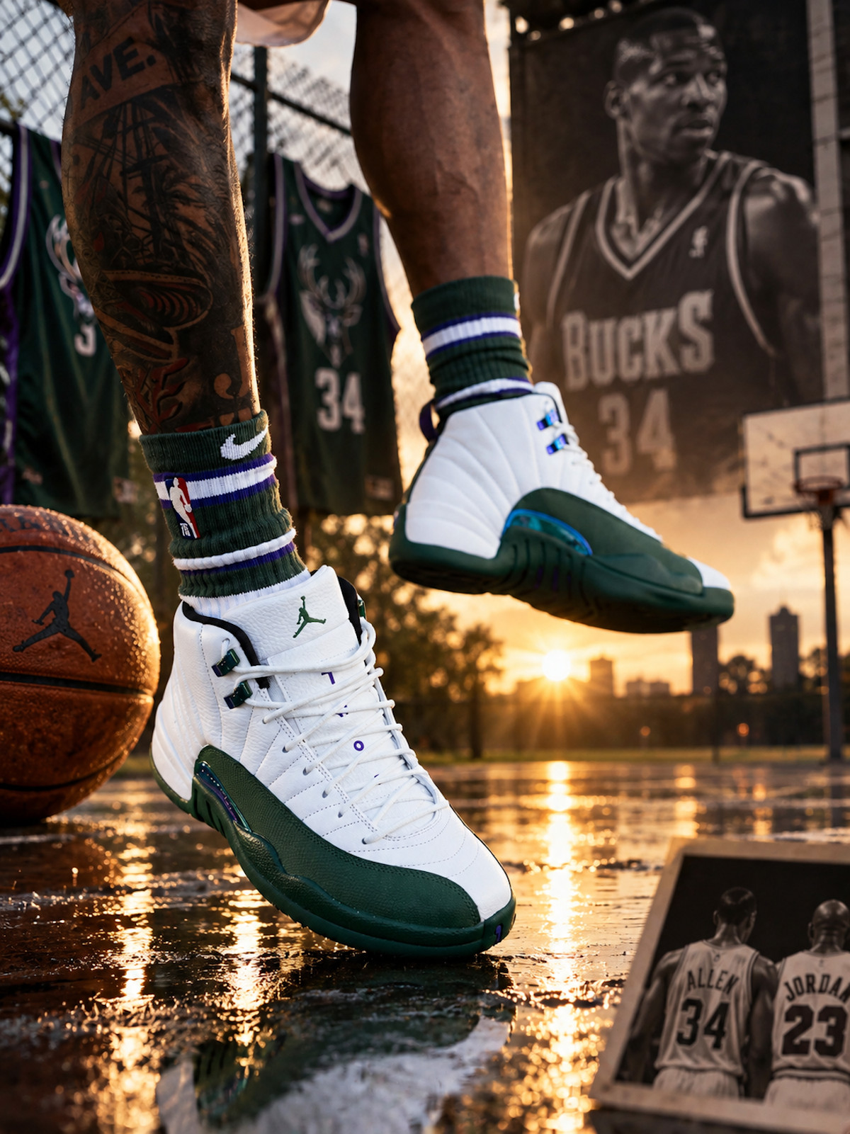 Air Jordan 12 Bucks Idols Become Rivals