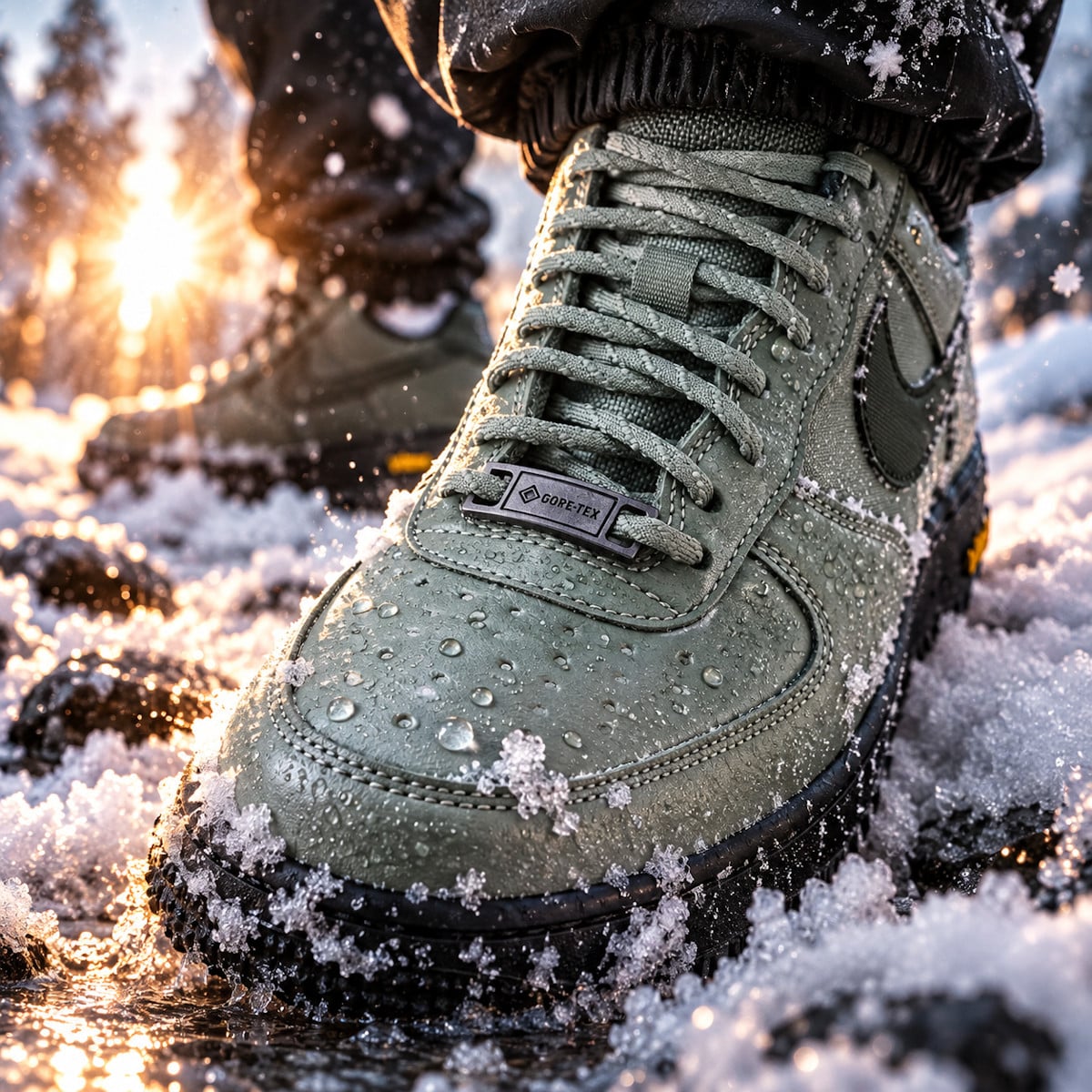 Nike Air Force 1 Gore Tex Vibram Clay Green