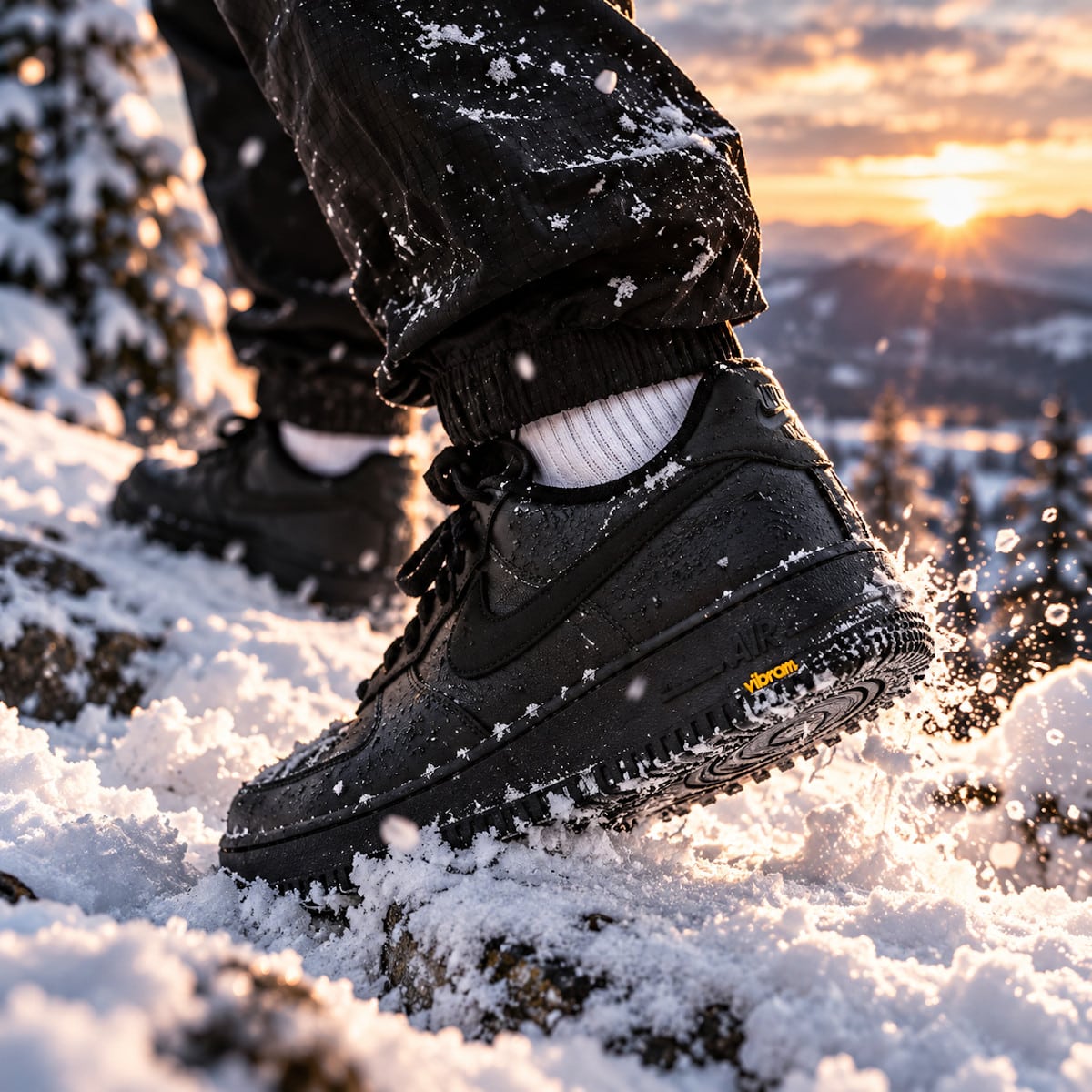 Nike Air Force 1 Gore Tex Vibram Off Noir (2)