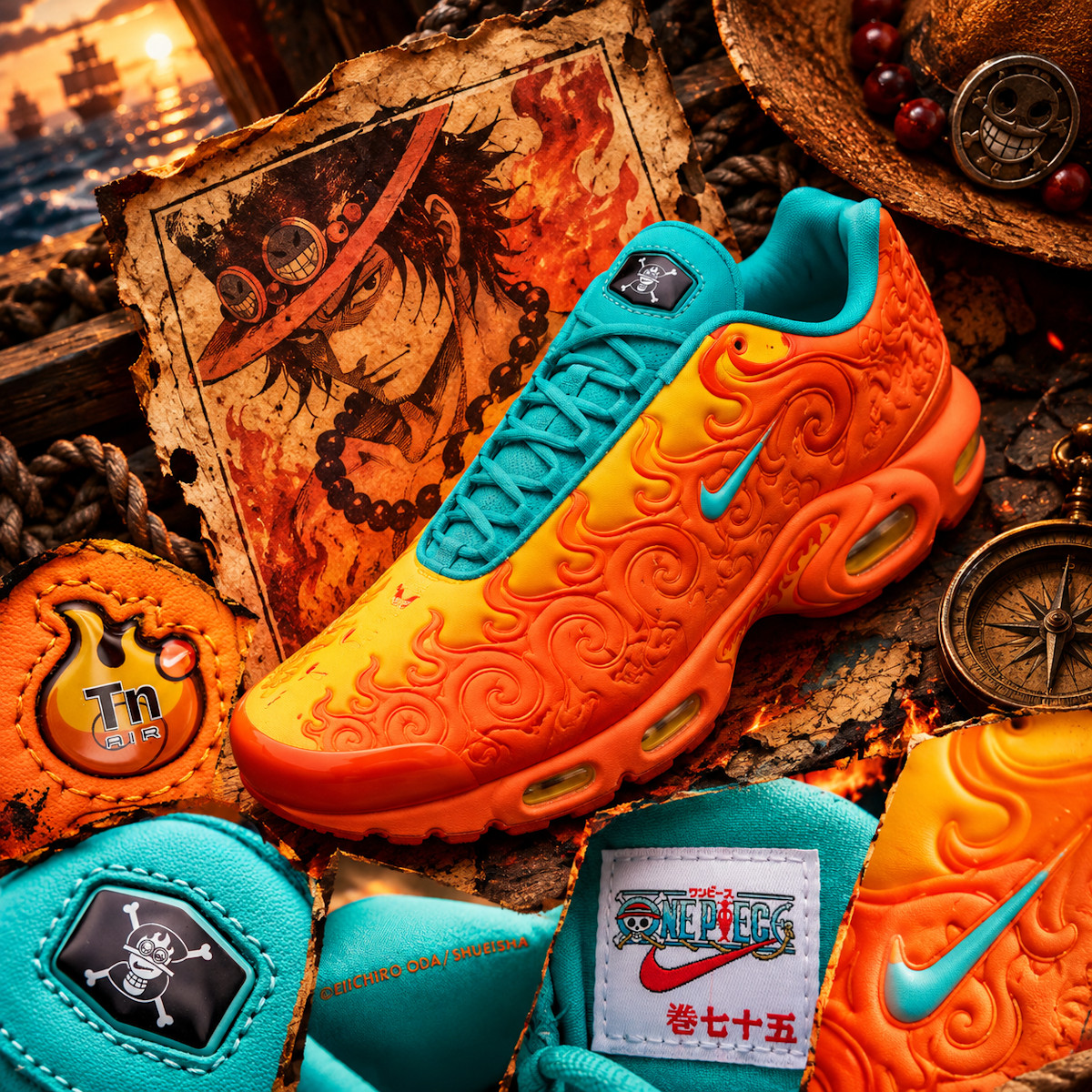 Nike Air Max Plus One Piece Mera Mera IW1283-800