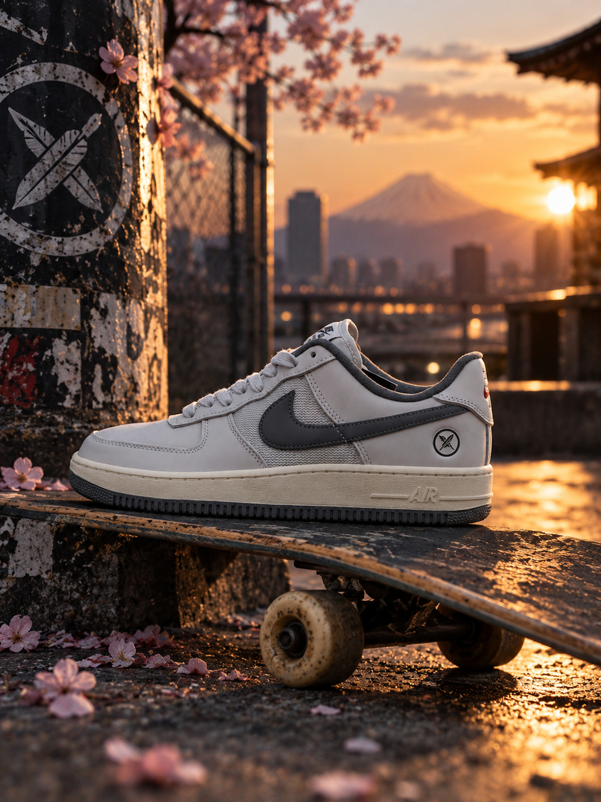 Nike SB Air Force 1 x Yuto Light Bone and Iron Grey IO8439-100