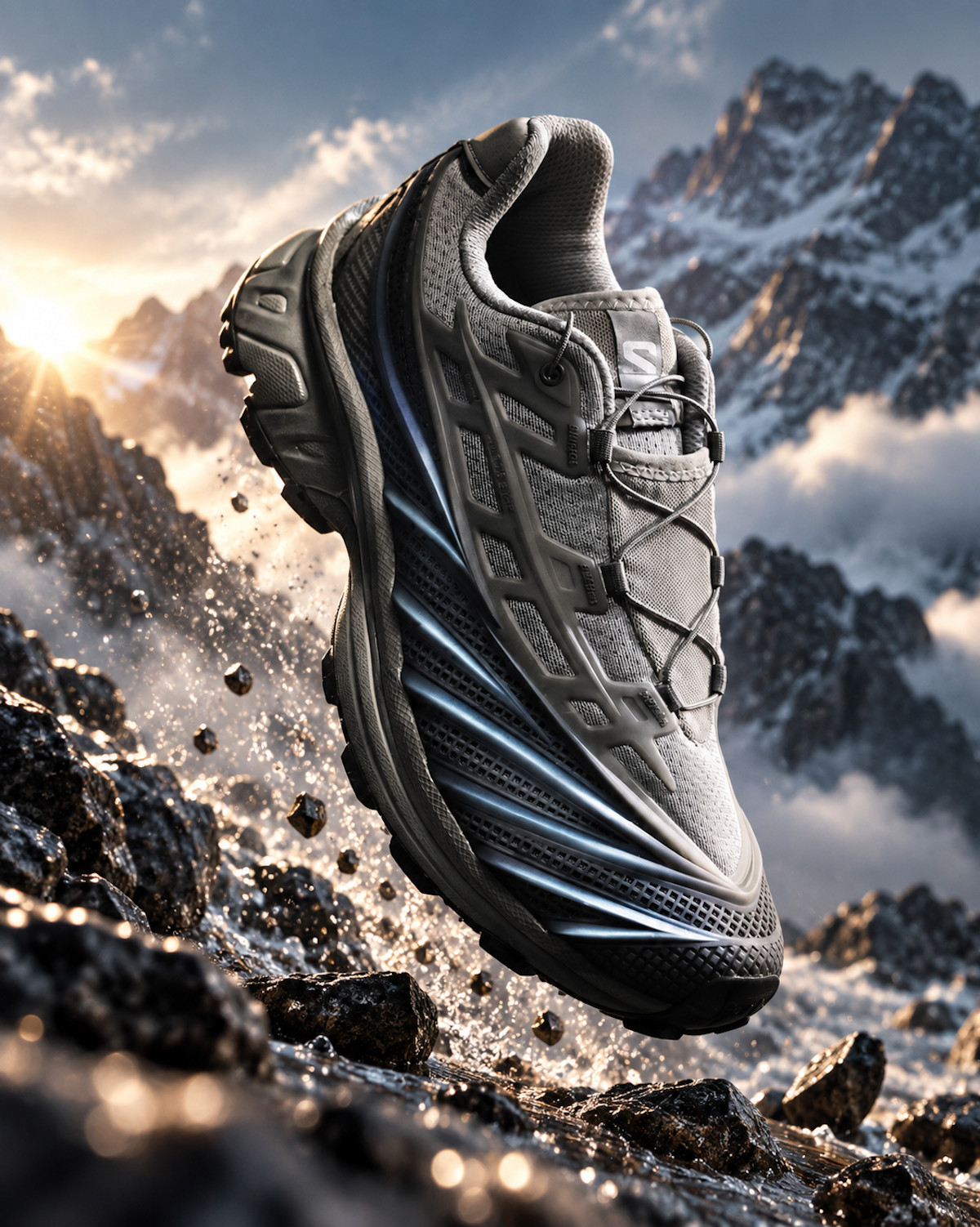Salomon XT Evo grise Alloy Castlerock Ftw Silver