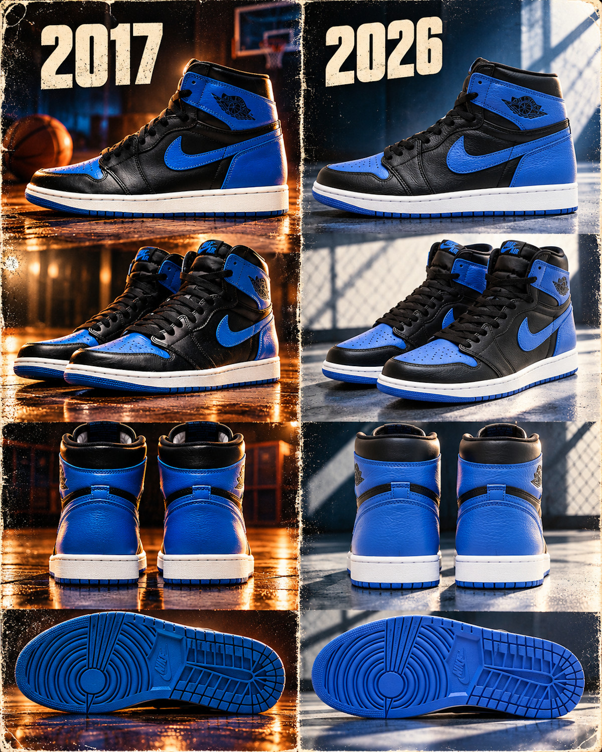 Air Jordan 1 Royal 2017 vs 2026 (1)