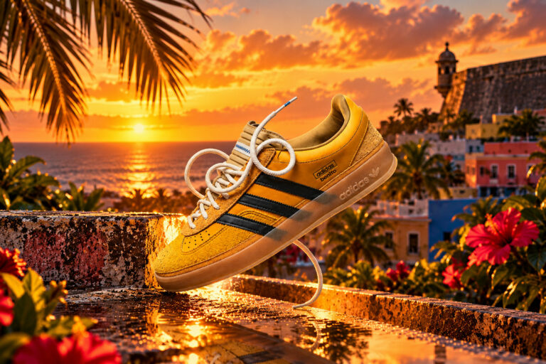 Bad Bunny x adidas Gazelle Indoor Solar Gold KI2592 (couv)