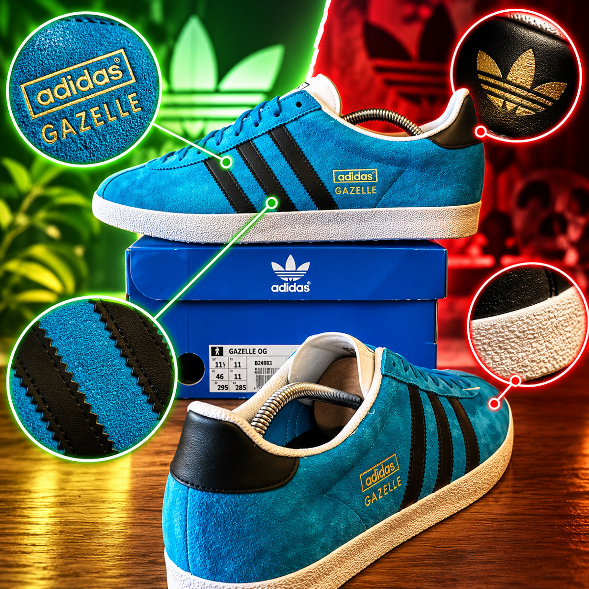 reconnaître fausse adidas Gazelle